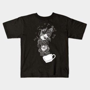 A Cup Of Flowers Kids T-Shirt